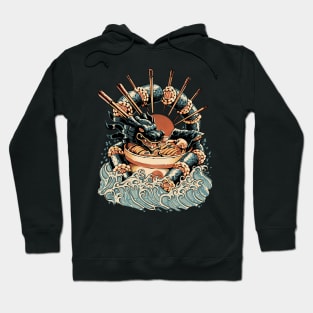 Dragon Sushi Ramen - Black Version Hoodie